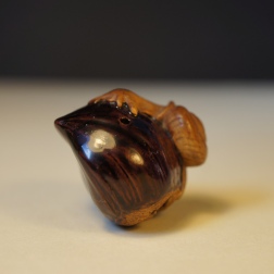 Snail on Chestnut netsuke 2016